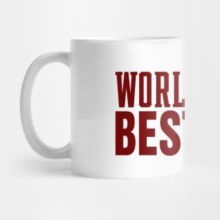 Simple World's Best Dad Typography Baseball Mug